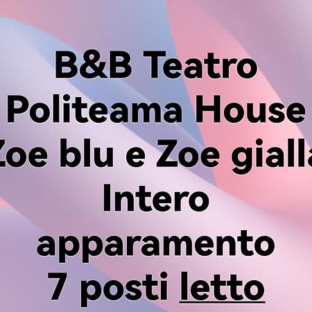 Palermo Centro Zoe Blu E Gialla Exterior foto